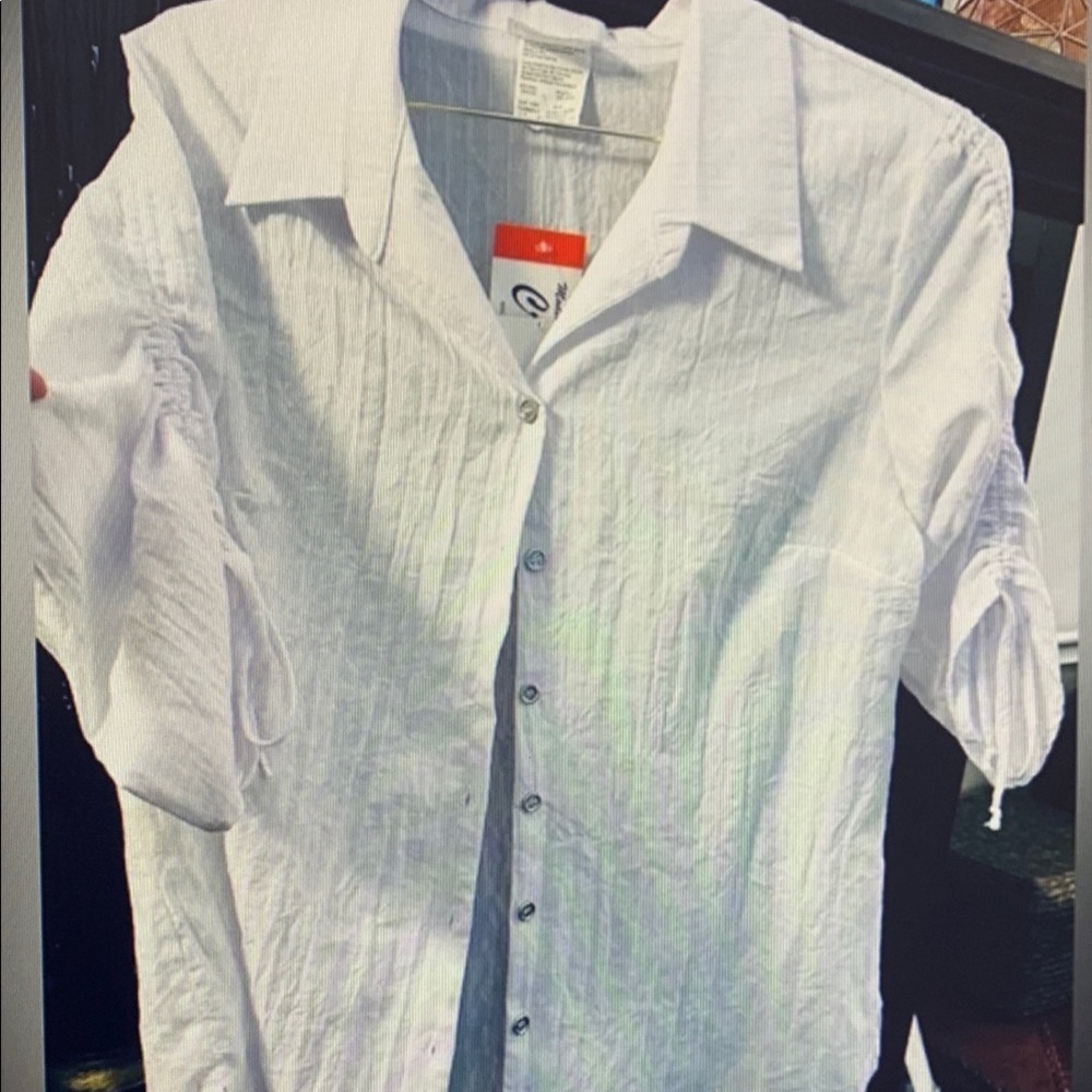 Sag Harbor White Button Down Shirt